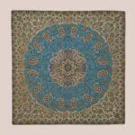 سرویس رو میزی ترمه 5 تکه فیروزه‌ای تیره - کد 005 - Image 5