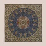 سرویس رو میزی ترمه 5 تکه سرمه‌ای - کد 006 - Image 5