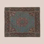 سجاده و جانماز ترمه سبزآبی تیره - کد 001 - Image 3