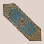 سرویس رو میزی ترمه 5 تکه فیروزه‌ای تیره - کد 005 - Image 4