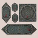 سرویس رو میزی ترمه 5 تکه - کد 001