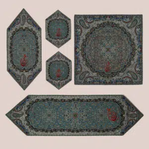 سرویس رو میزی ترمه 5 تکه - کد 001