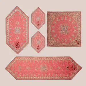 سرویس رو میزی ترمه 5 تکه - کد 004