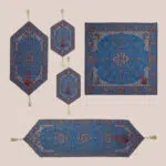 سرویس رو میزی ترمه 5 تکه - کد 003