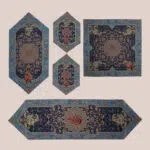 سرویس رو میزی ترمه 5 تکه - کد 002