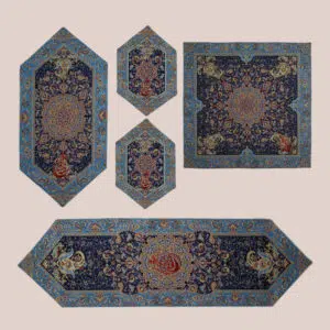 سرویس رو میزی ترمه 5 تکه - کد 002